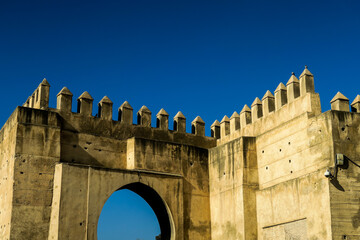 View of Medina in fes morocco, photo as background