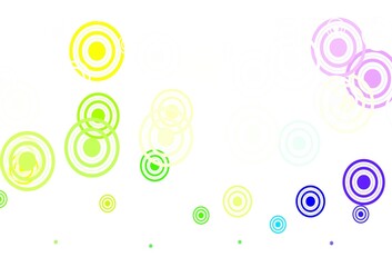 Light Multicolor vector texture with disks, lines.