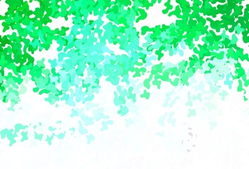 Light Green, Yellow vector texture with abstract forms.