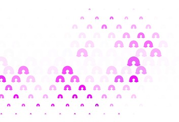 Light Multicolor vector background with rainbow symbols.