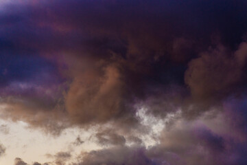 Colorful cloudy sky as background