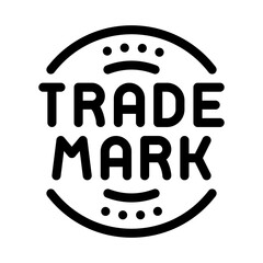 trade mark logo icon vector. trade mark logo sign. isolated contour symbol illustration