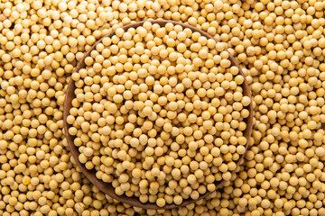 A lot of nutritious soybeans