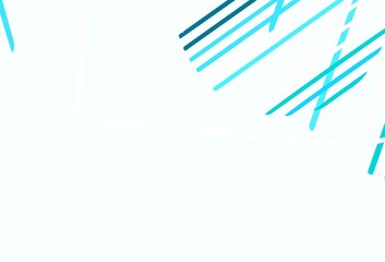 Light Blue, Yellow vector backdrop with lines, circles, rhombus.