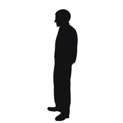  isolated, black silhouette man, guy
