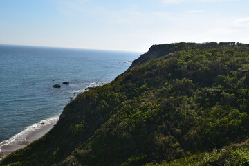 Bluffs near the coast