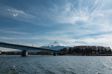 winter landscape with a bridge