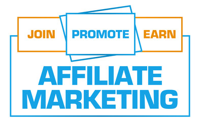 Affiliate Marketing Blue Orange Borders Boxes