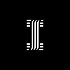 Round Three Lines Letter Logotype I