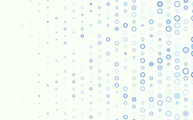 Light Green, Yellow vector texture with disks.