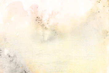 Subtle creative watercolor grunge background aquarelle vintage paper with organic multi color stains