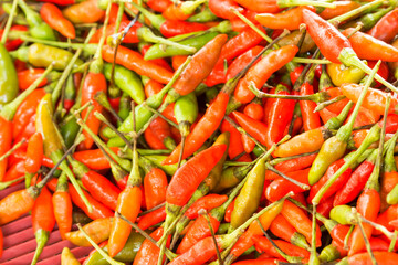closeup group of chili