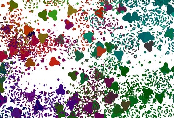 Light Multicolor vector pattern with random forms.