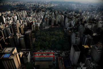 aerial view of Sao Paulo city, Brazil