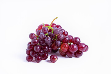 isolate bunch of grapes on a white background