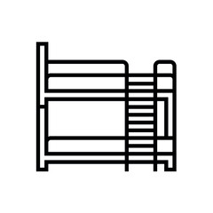 bunk bed vector icon