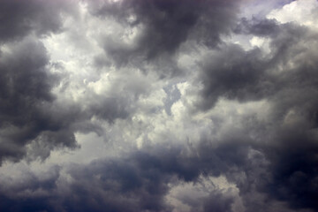 Fototapeta na wymiar white and gray clouds and rain clouds sky