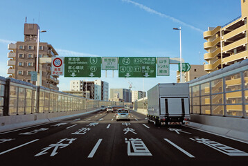 首都高速　熊野町JCT