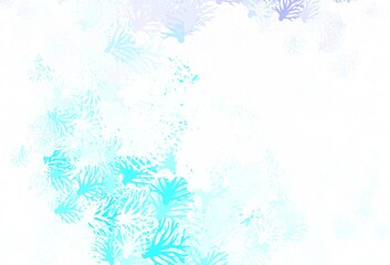 Fototapeta na wymiar Light Pink, Blue vector elegant wallpaper with branches.