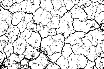 Grunge black and white crack texture background