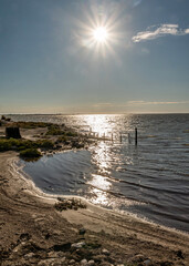 Sunset on Camargue in South of France - Coucher de soleil sur les marais salants de Camargue dans le Sud de la France