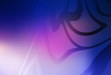 Dark Pink, Blue vector abstract blurred background.