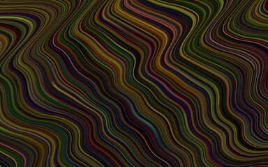 Dark Orange vector template with lava shapes. Colorful abstract illustration with gradient lines. A new texture for your  ad, booklets, leaflets.