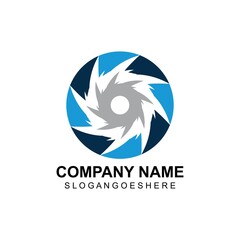 Vortex circle logo and symbols template icons app