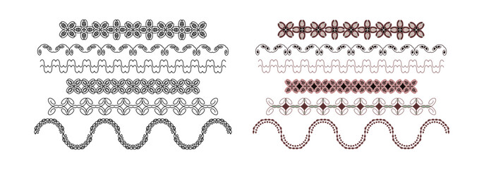 Frieze, Border. Decorative element. Vector.