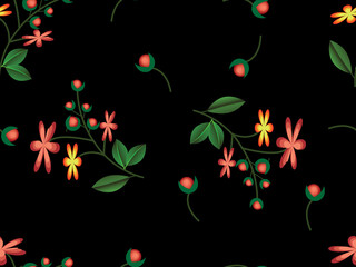beautiful Seamless floral pattern background image ..