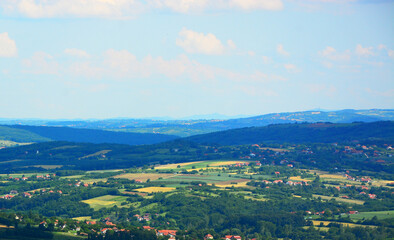 Fototapeta premium panorama of the city of the mountains