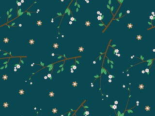 beautiful Seamless floral pattern background image ..