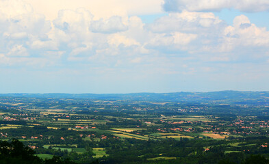 aerial view of the city