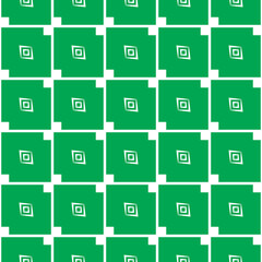 Vector seamless pattern texture background with geometric shapes, colored in green, white colors.
