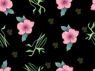 beautiful Seamless floral pattern background image ..