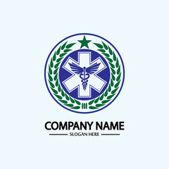Caduceus, Caduceus logo icon for Medical healthcare conceptual vector illustrations