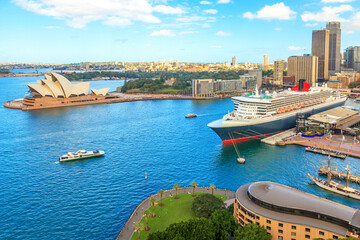 A bird's-eye view of Sydney Harbour