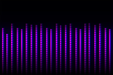 purple light on black background with copy space.	