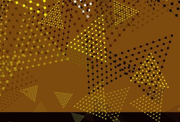 Light Red, Yellow vector layout with circles, lines.