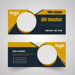 Gift Voucher & Discount Based Web banner template Design.	