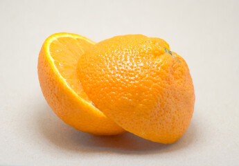 orange on gray background