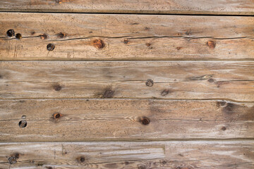 Natural rustic brown barn wood wall. Wall texture background pattern.