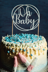 Pregnancy Announcement Cake