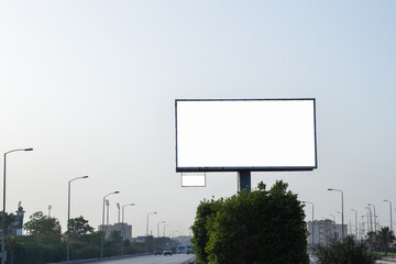 a large sign for advertising