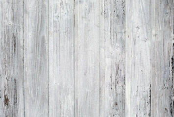 White and gray wood texture background. Top view surface of the wooden planks texture.