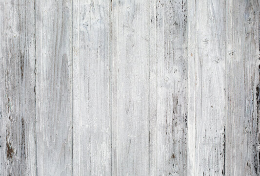 White and gray wood texture background. Top view surface of the wooden planks texture.