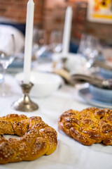 Fresh baked Jewish challah