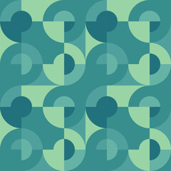 Abstract green seamless pattern.