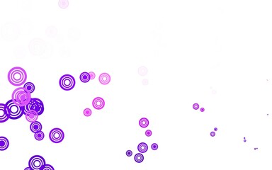 Light Purple vector texture with disks.