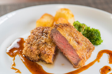 美味しそうな牛カツ